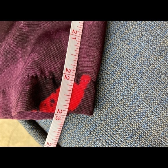 Vintage C.M.Shapes 3X leaves  Print Blouse Gorgeous 1980’s padded shoulders - Picture 11 of 12